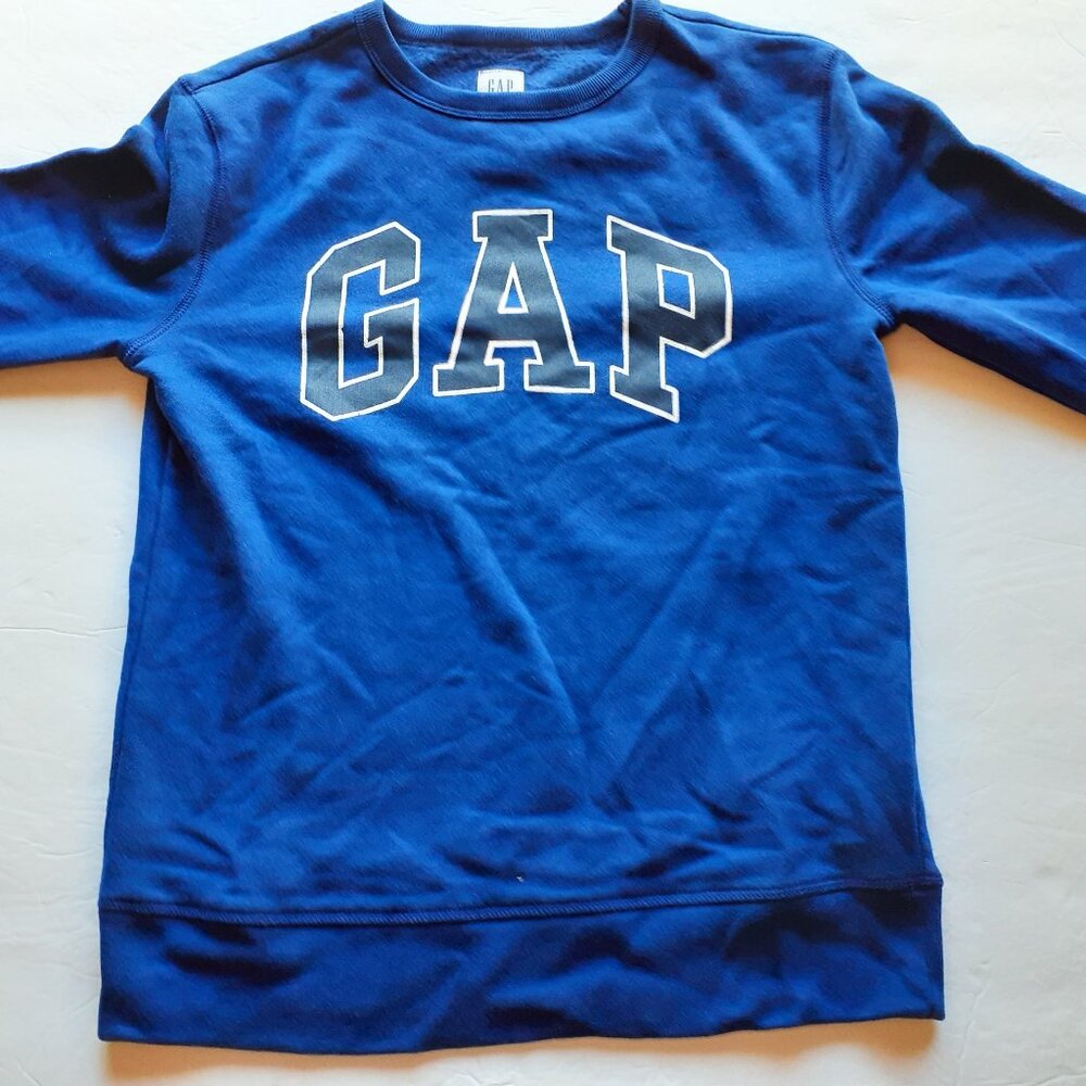 Gap Boys Sweatshirt Logo Pullover Blue XXL 14-16 New